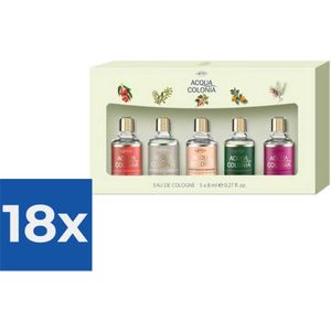 Acqua Colonia miniaturen set 5 x 8 ml - Voordeelverpakking 18 stuks