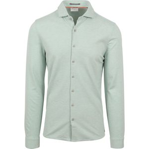 No Excess - Overhemd Jersey Mintgroen - Heren - Maat M - Regular-fit