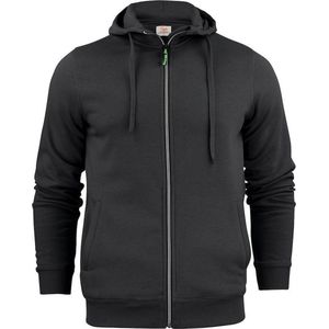 Printer hooded sweat jacket Overhead man - 2262051 - Zwart - maat XL