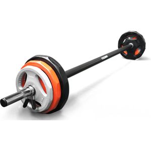 Gewichten Set - Halterset - Toorx Fitness - BPSN - 20 kg Gewichten - Aerobic Pump Set - Barbell met Dual Grip Gewichten voor Pump Fitness