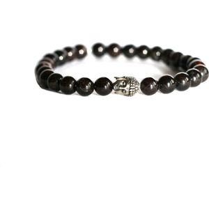 IbizaMen - Granaat 8mm - Buddha RVS - 19cm