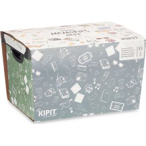 Set van opstapelbare opbergboxen Memories 3 Onderdelen Plastic