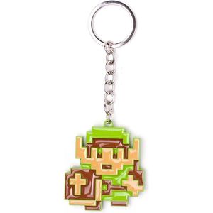 Zelda - 8-bit Link - Metaal - Sleutelhanger - Groen