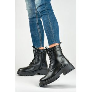 Zwarte Stoere Veter Boots