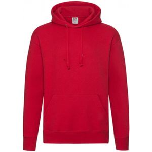 Premium Hooded Sweat - Red - M - Fruit of the Loom