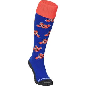 Brabo Socks Fishes Blue/Orange Sportsokken Unisex - Blue/Orange