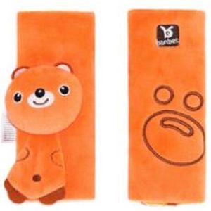 Gordelhoes Voor Kinderen En Baby`s -  Veiligheid - Berschermhoes - Seat Belt Kids - Pluche - Beer - Oranje