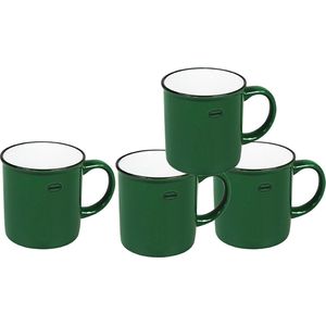 CABANAZ - mok, keramiek, TEA/COFFEE MUG, 250 ml, groen, set/4