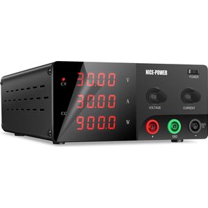 Kuaiqu - Voeding - Omvormer - Regelbare spanningsregelaar - DC-voeding - 60V - 20A - 1200W - Zwart