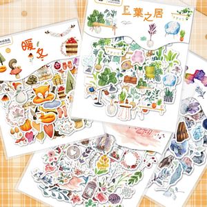 160 stuk aquarel schilderen gemengd Cartoon stickers voor kinderen en volwassenen Beloningsstickers Journal Laptop Telefoon Stickers