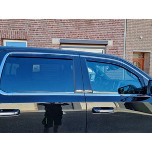 Zijwindschermen geschikt voor Dodge Ram 1500 4-drs 2019 - V + A Ramen (V gen - Quad Cab)