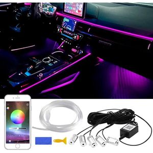 Dailysuppliess Auto Interieur Verlichting - Led Strip Auto – 6M – Met App - RGB
