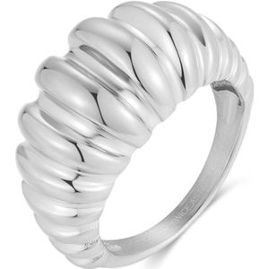 Twice As Nice Ring in edelstaal, croissant 54
