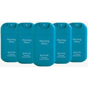 HAAN Hydrating Hand Sanitizer - Handzeep - Desinfecterend - 5pack Morning Glory Spray 30ml - Navulbaar