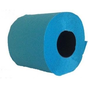 6x Turquoise toiletpapier rol 140 vellen - Turquoise blauw thema feestartikelen decoratie - WC-papier/pleepapier