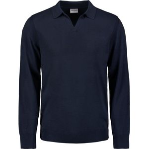 No Excess Mannen Polotrui Blauw XL