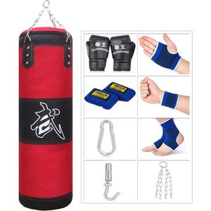 Hangende Bokszak voor Thuis Fitness - Boksset met Handschoenen en Bevestigingsmaterialen