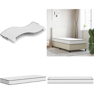 vidaXL Binnenveringmatras middelhard 80x200 cm - Binnenveringmatras - Binnenveringmatrassen - Eenpersoonsmatras - Eenpersoons Matras