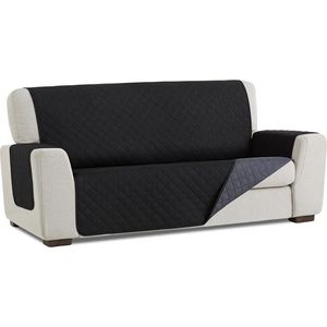 Belmarti® Bankbeschermer Duo 160cm Zwart - Dubbelzijdig, beschermt tegen vlekken, haren en krassen – voor gezinnen met kinderen en huisdieren - Premium Belmarti® Kwaliteit