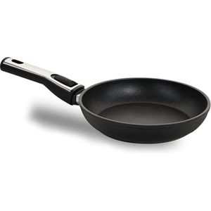 Plasma braadpan 20 cm - ovenvaste keramische pan met krasbestendige antiaanbaklaag - inductiepan met afneembare handgreep