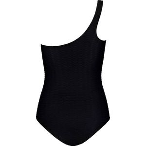 TEN CATE BEACH - swimsuit one shoulder - Zwart