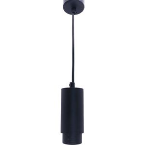 VikingLED Hanglamp - buislamp - met GU10 fitting - Zwart - Met verstelbare lens - Binnenlamp - Hangarmatuur