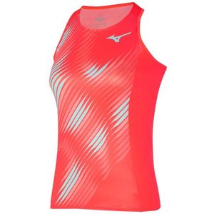 Mizuno Printed Mouwloos T-shirt Rood S Vrouw