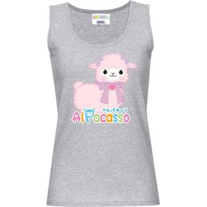 Amufun - Alpacasso Mouwloze top - XL - Grijs