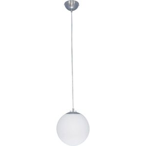 SPHERE Pendel Wit + satin nikkel 1x 60W E27 D25