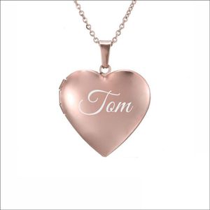 Fotohanger Met Ketting En Naam Gravering - Tom
