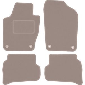 Beige veloursmatten voor: Seat Ibiza IV 6J hatchback, ST, stationwagen (2008-2017)