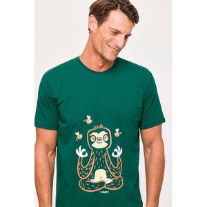 Woody Jongens-Heren Pyjama donkergroen - maat XL