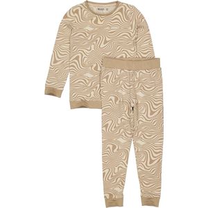 Meisjes pyjama - Puck - AOP Off wit swirl