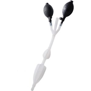 XR Brands - Clean Stream - Silicone Anal Catheter With Bulbs