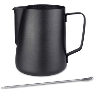 JGS ® Stijlvolle 350 ml Melkkannetje Set met Latte Art Pen voor Thuisbarista's