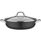 GSW Gietijzeren Serveerpan met 2 Handvaten, met Honingraatbodem Robusta 30cm