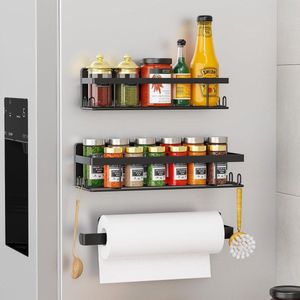 Koelkastrek voor magneten - Kruidenrek voor koelkast - Magnetische kruidenmand - Koelkastorganizer