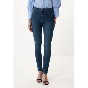 ANDREA High Waist/ Skinny Leg Jeans Dames - Donker Blauw - Maat 31/30
