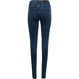 ANDREA High Waist/ Skinny Leg Jeans Dames - Donker Blauw - Maat 30/30