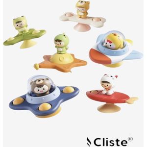 Cliste Fidget Toys - Zuignap Spinner Speelgoed - 6 stuks - Fidget spinner - Sensorisch Speelgoed - Baby - Badspeelgoed - Speelgoed - Badspinner - NIEUW - Kinderen!
