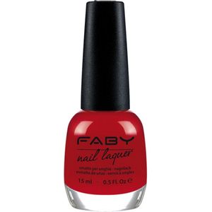 Faby Nagellak Faby's Red Dames 15 Ml Vegan Rood