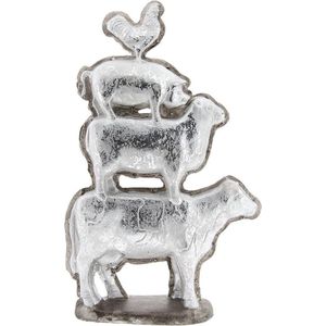 Clayre & Eef Beeld Dieren 30x8x47 cm Grijs Polyresin Dieren Woonaccessoires