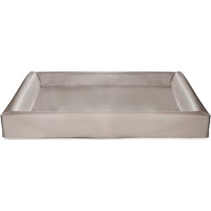Bia Bed - Kunstleer Hoes - Hondenmand - Taupe - Bia-7 - 120X100X15 cm