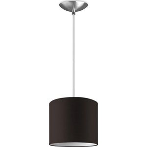 Home Sweet Home hanglamp Bling - verlichtingspendel Basic inclusief lampenkap - lampenkap 20/20/17cm - pendel lengte 100 cm - geschikt voor E27 LED lamp - chocolade