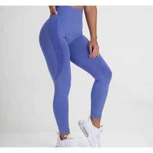 Gymlegging BUTTLIFT - Maat S - Blauw - Pushup Legging - Fitness Legging - Sportlegging - Sportkleding - Yoga legging
