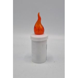 Led kaars - S5 - Oranje - 1440 branduren - Inclusief batterijen - Flikkerend vlam - Grafkaars - Graflichtje - Herdenkingslicht
