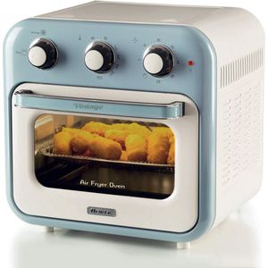 Ariete 4632/05 Vintage Airfryer & Oven - 16 liter - 1400 Watt - timer - draaispit - roterende mand - blauw