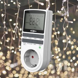 21-inch LCD-display digitale timer met 10 schakeltijden per dag AES4 Timer 3680 W toevalsfunctie zomertijd