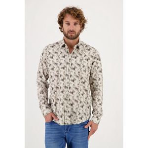 Gabbiano Overhemd Overhemd Met Floralprint 334226 1002 Sand Mannen Maat - XXL