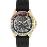 Philipp Plein $keleton $pectre PWRAA0523 Horloge - Siliconen - Zwart - Ø 42 mm